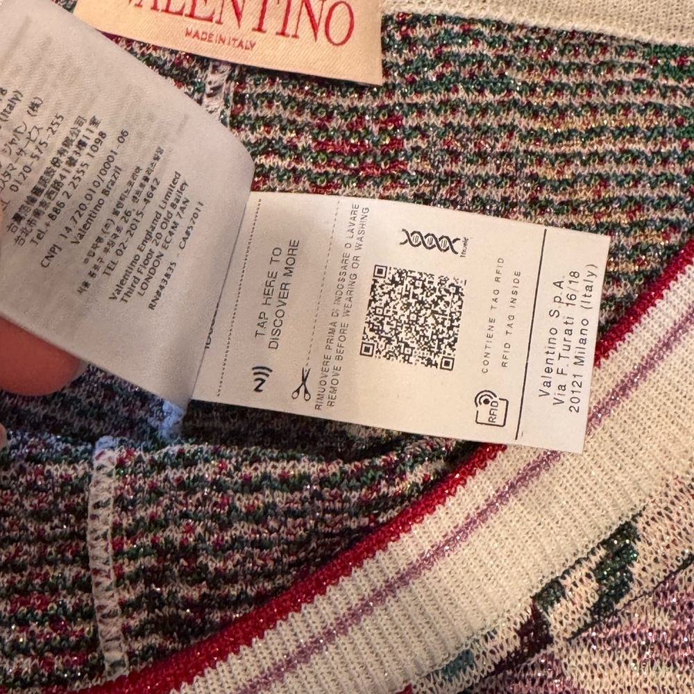 Valentino Garavani Loop jacquard lurex shorts M new with tags!!! - Picture 4 of 12